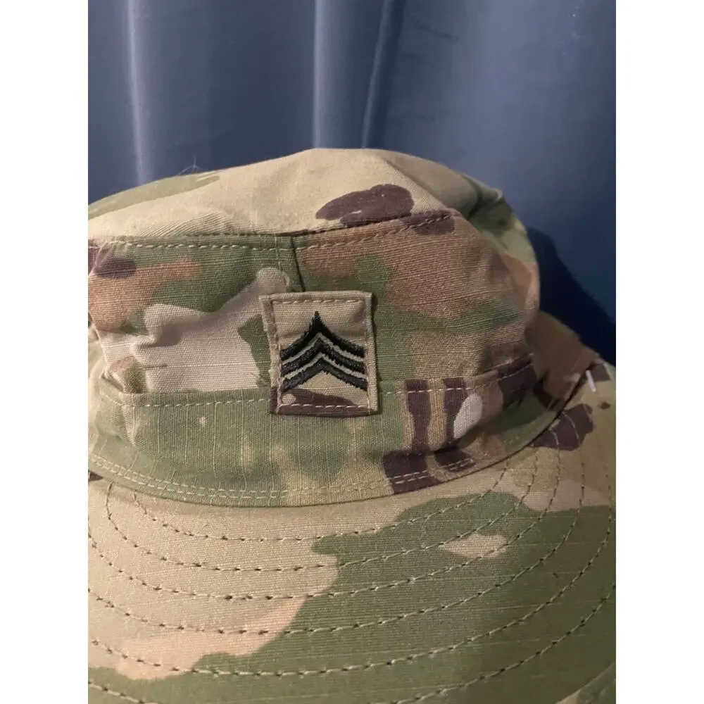 NEW US Military Issue‎ Sergeant OCP Camouflage Army Patrol Cap Hat Size 6-7/8